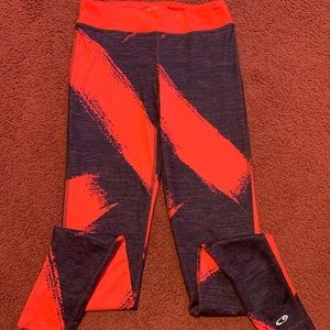 Champion Duo-Dry Leggings (Pink and Black)